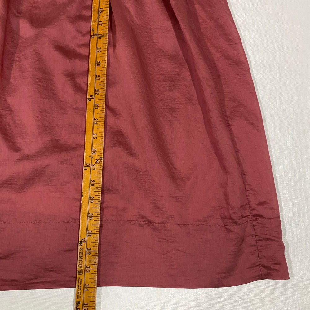 Future Collective Rose Pink Smocked Waist Midi Skirt Size 8 Lined Silky Fairy - Picture 6 of 9